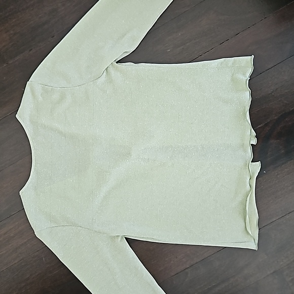 BRAND NEW MONTCE GLITTER SHIMMER COVER UP TOP BLOUSE SHIRT SZ M $125 - Picture 5 of 5